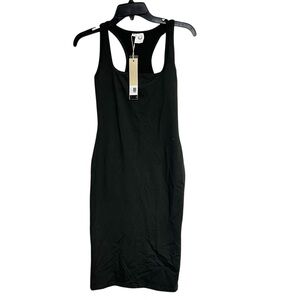 New Lazuli Brand Square‎ Neck Midi Dress